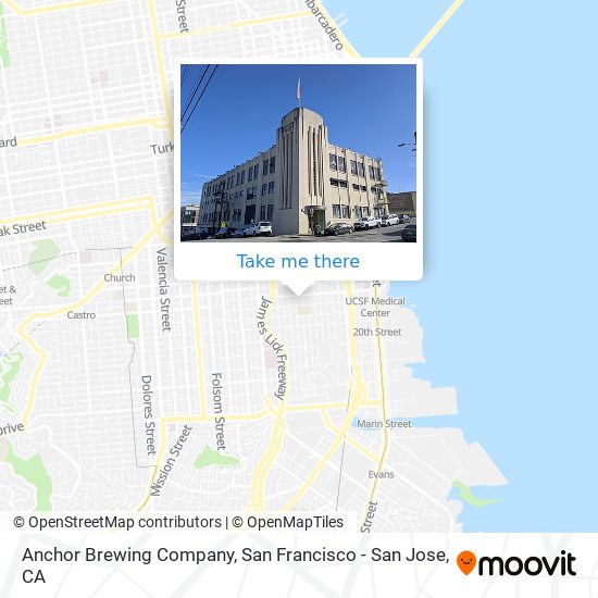 Mapa de Anchor Brewing Company