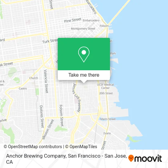 Mapa de Anchor Brewing Company