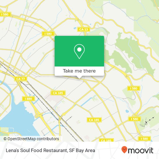 Mapa de Lena's Soul Food Restaurant