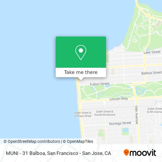 Mapa de MUNI - 31 Balboa
