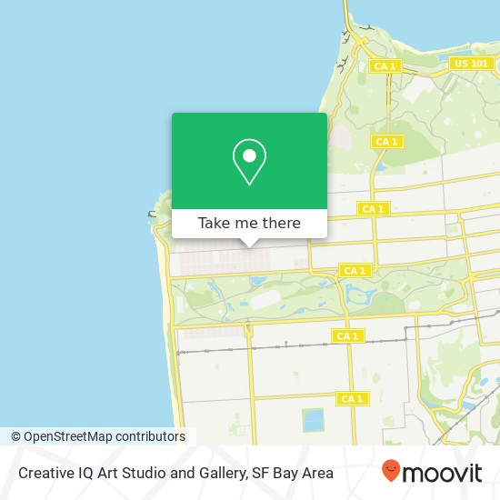 Creative IQ Art Studio and Gallery map