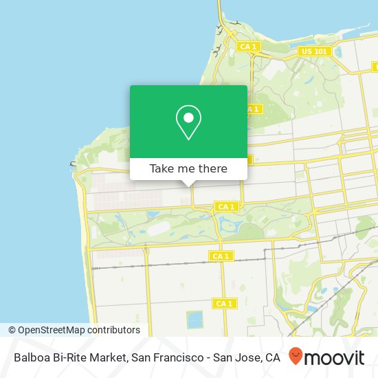 Balboa Bi-Rite Market map