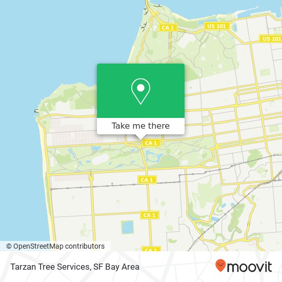 Mapa de Tarzan Tree Services