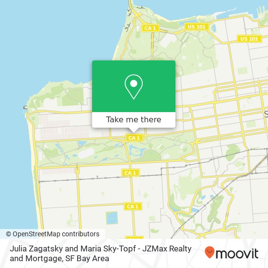 Julia Zagatsky and Maria Sky-Topf - JZMax Realty and Mortgage map