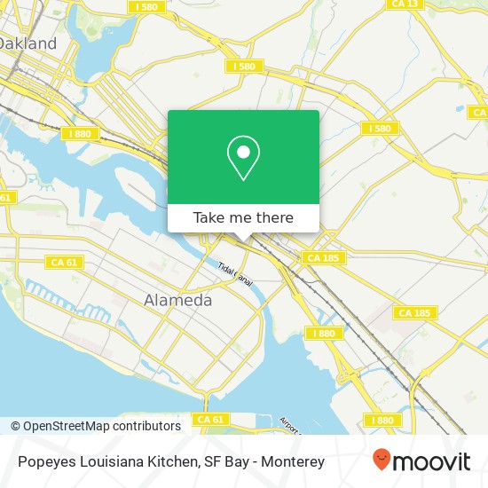 Popeyes Louisiana Kitchen map