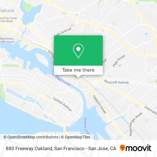 Mapa de 880 Freeway Oakland