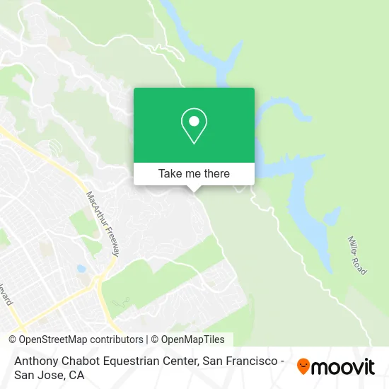 Anthony Chabot Equestrian Center map