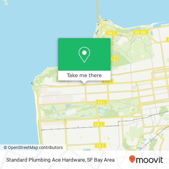 Mapa de Standard Plumbing Ace Hardware