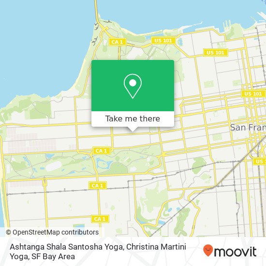 Mapa de Ashtanga Shala Santosha Yoga, Christina Martini Yoga