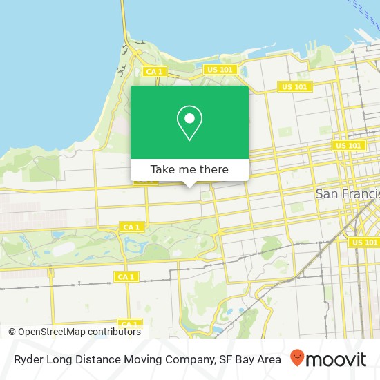 Mapa de Ryder Long Distance Moving Company