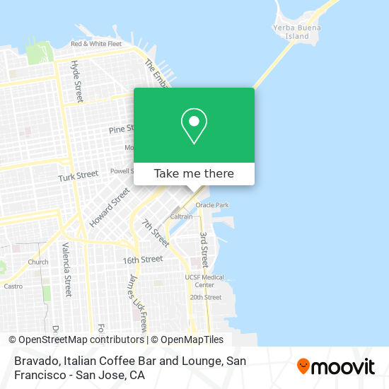 Bravado, Italian Coffee Bar and Lounge map