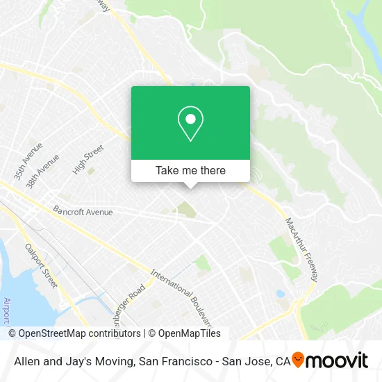 Allen and Jay's Moving map