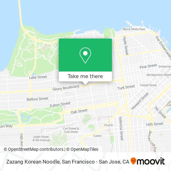 Zazang Korean Noodle map