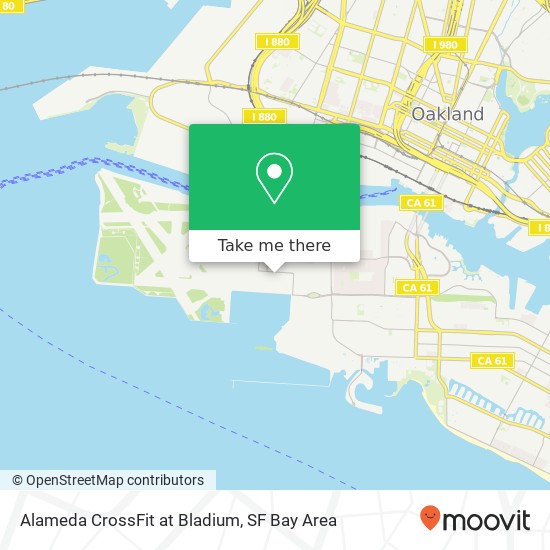 Alameda CrossFit at Bladium map