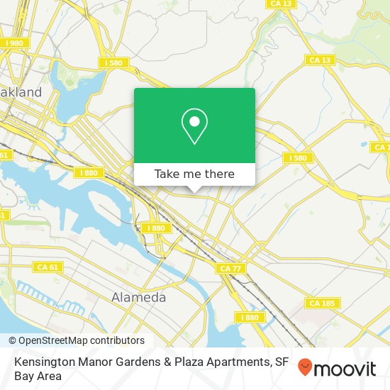 Kensington Manor Gardens & Plaza Apartments map