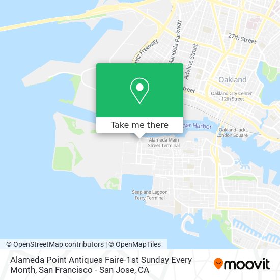 Alameda Point Antiques Faire-1st Sunday Every Month map