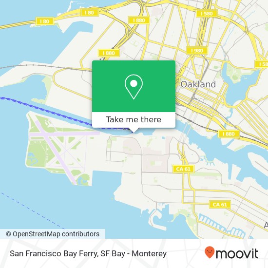San Francisco Bay Ferry map