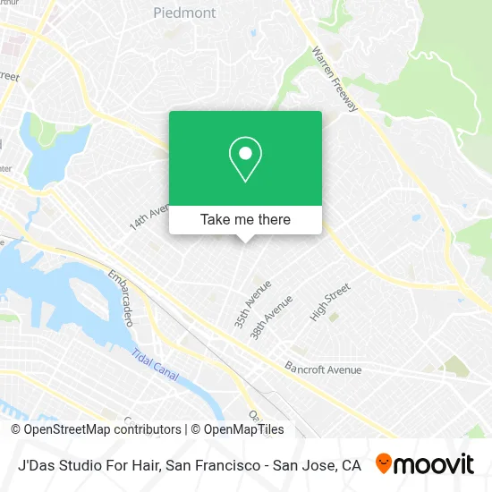 J'Das Studio For Hair map