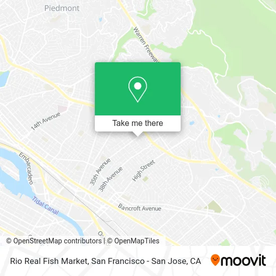 Rio Real Fish Market map