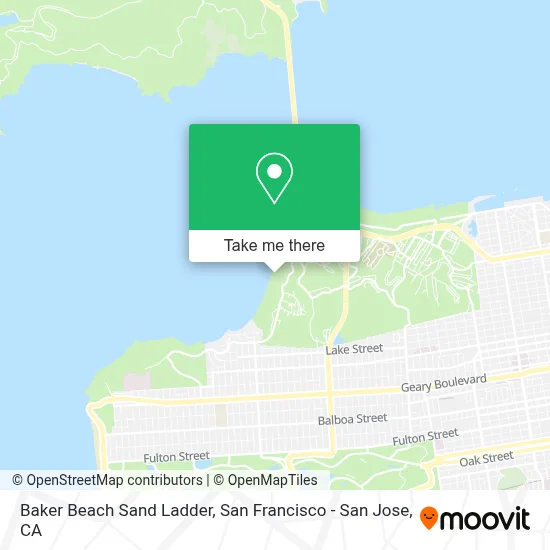 Baker Beach Sand Ladder map