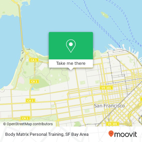 Body Matrix Personal Training map