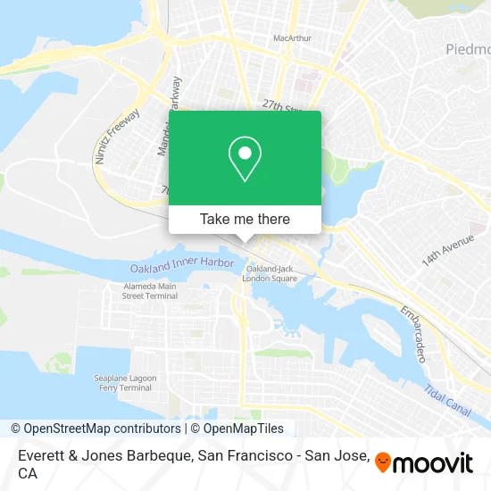 Mapa de Everett & Jones Barbeque