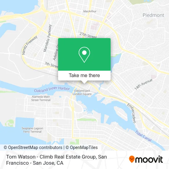 Mapa de Tom Watson - Climb Real Estate Group
