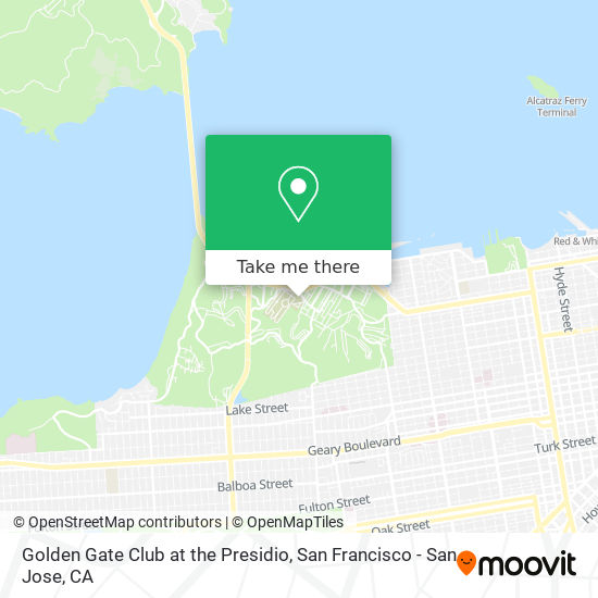 Mapa de Golden Gate Club at the Presidio