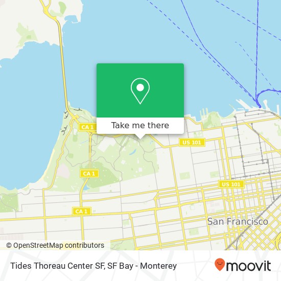 Mapa de Tides Thoreau Center SF