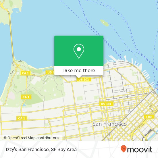 Mapa de Izzy's San Francisco