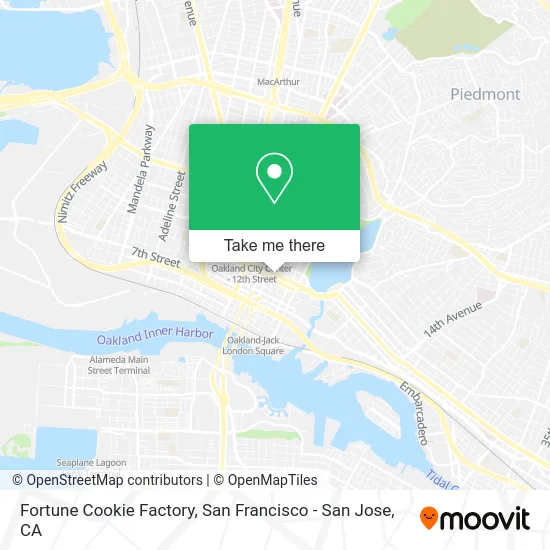 Fortune Cookie Factory map