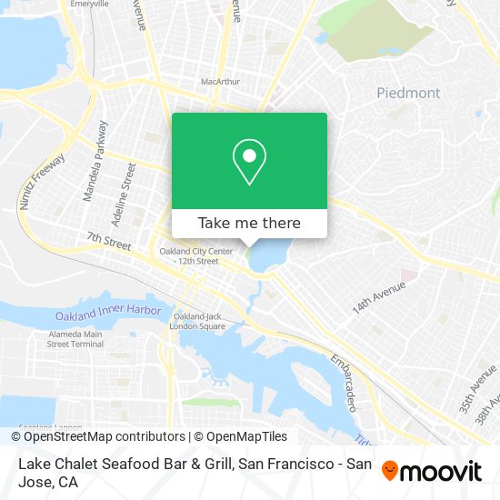 Lake Chalet Seafood Bar & Grill map