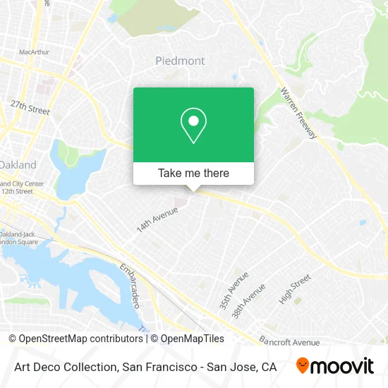 Art Deco Collection map