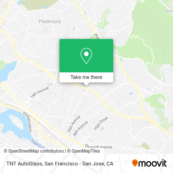 TNT AutoGlass map