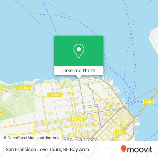 San Francisco Love Tours map