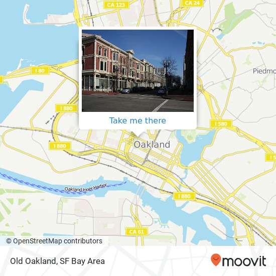 Mapa de Old Oakland