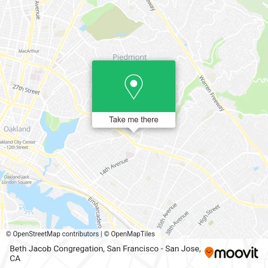 Mapa de Beth Jacob Congregation