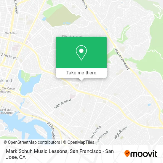 Mapa de Mark Schuh Music Lessons