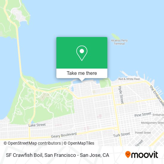 SF Crawfish Boil map