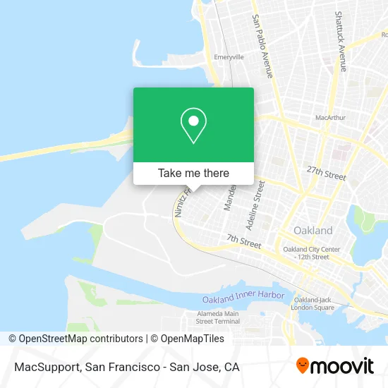 MacSupport map