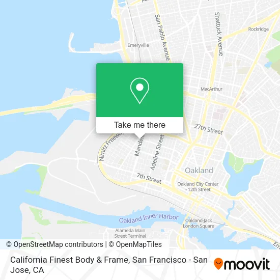 Mapa de California Finest Body & Frame