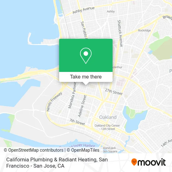 California Plumbing & Radiant Heating map