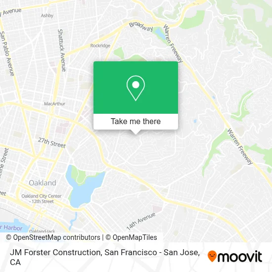 JM Forster Construction map