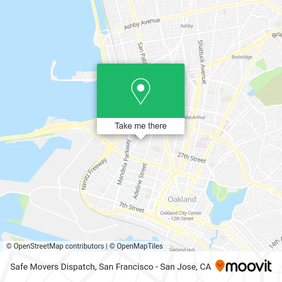 Safe Movers Dispatch map