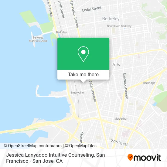 Jessica Lanyadoo Intuitive Counseling map