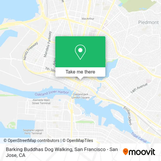 Mapa de Barking Buddhas Dog Walking