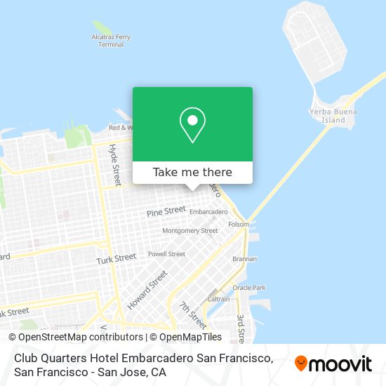 Club Quarters Hotel Embarcadero San Francisco map