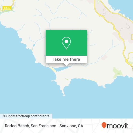 Mapa de Rodeo Beach