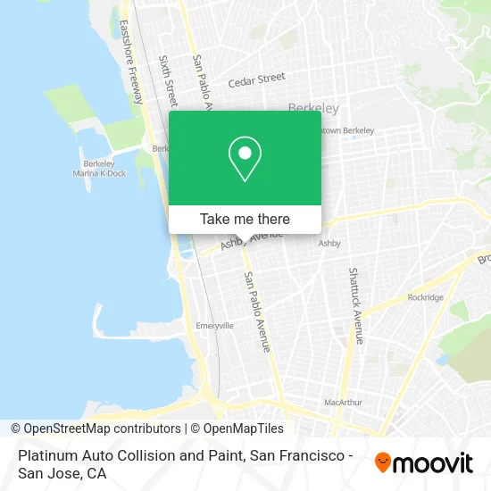 Mapa de Platinum Auto Collision and Paint