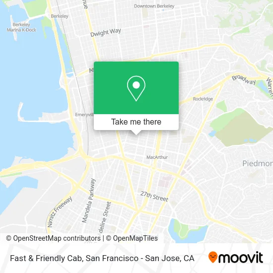 Fast & Friendly Cab map